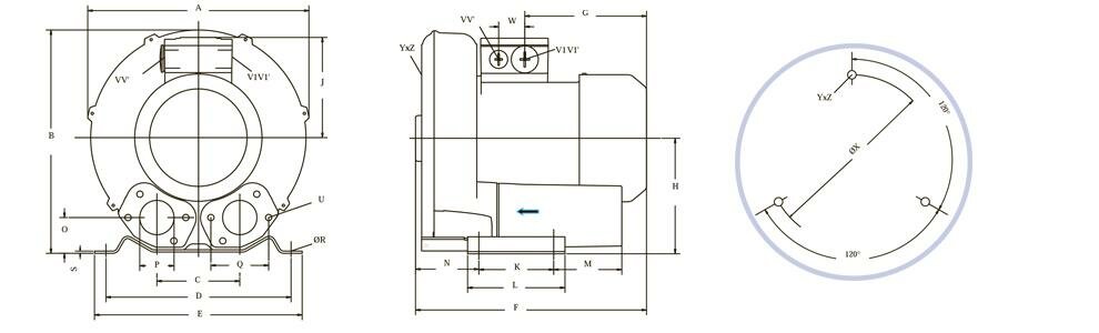 Габаритные размеры (чертеж) SEKO BL030001M05